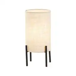 Netto Marken-Discount BRILLIANT Lampe, Fairhill Tischleuchte schwarz/natur, 1x A60, E27, 25W, Mit Schnurzwischenschalter Angebot