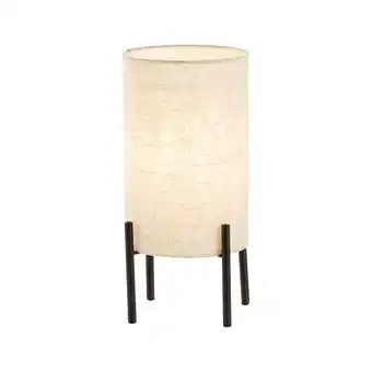 Netto Marken-Discount BRILLIANT Lampe, Fairhill Tischleuchte schwarz/natur, 1x A60, E27, 25W, Mit Schnurzwischenschalter Angebot