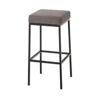 Netto Marken-Discount TPFLiving Barhocker Montana B Gestell Schwarz Stoff Blau Angebot