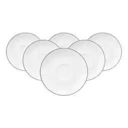 Netto Marken-Discount Seltmann Weiden Espressountertassen Lido Black Line ø 12 cm 6er Set Angebot