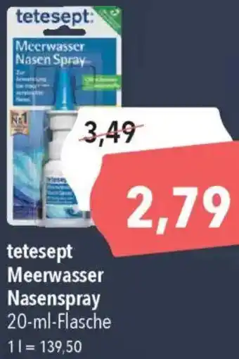 CITTI Markt tetesept Meerwasser Nasenspray Angebot