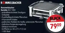 CITTI Markt Rommelsbacher Raclette RCC 1000 Angebot