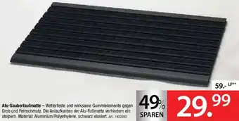 Zurbrüggen Alu-Sauberlaufmatte Angebot