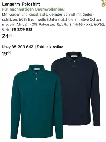 Tchibo Langarm-Poloshirt Angebot