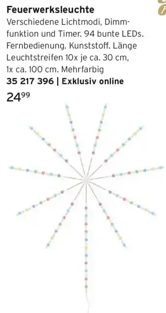 Tchibo Feuerwerksleuchte Angebot