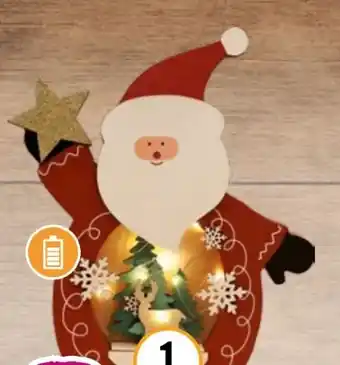 Hornbach Lafiora LED-Holz-Deko Weihnachtsmann Angebot