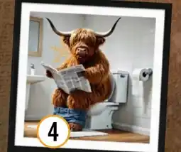 Hornbach Gerahmtes Bild Lustiges Hochlandrind II Angebot