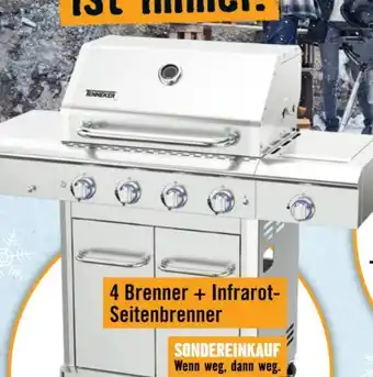 Hornbach Tenneker Gasgrill Silverstar TG-4 Angebot