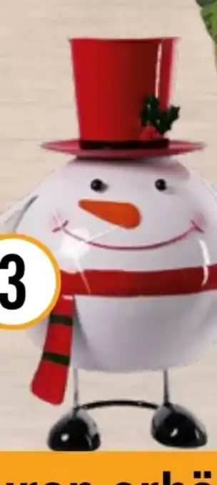 Hornbach Lafiora Deko-Figur Schneemann Angebot