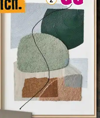 Hornbach Gerahmtes Original Abstract I Angebot
