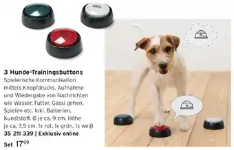 Tchibo 3 Hunde-Trainingsbuttons Angebot