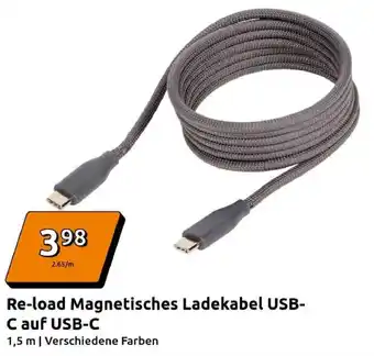 Action Re-load Magnetisches Ladekabel USB-C auf USB-C Angebot