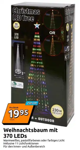 Action Weihnachtsbaum mit 370 LEDs Angebot