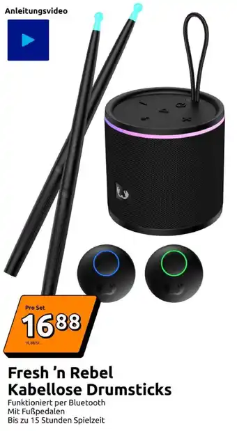 Action Fresh 'n Rebel Kabellose Drumsticks Angebot