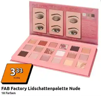 Action FAB Factory Lidschattenpalette Nude Angebot