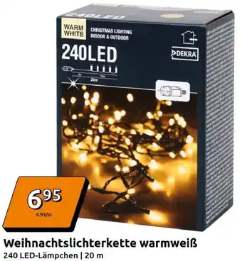 Action Weihnachtslichterkette warmweiß Angebot