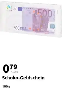 Action Schoko-Geldschein Angebot