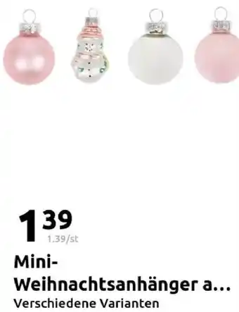 Action Mini Weihnachtsanhänger Angebot