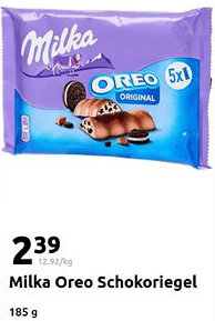 Action Milka Oreo Schokoriegel Angebot