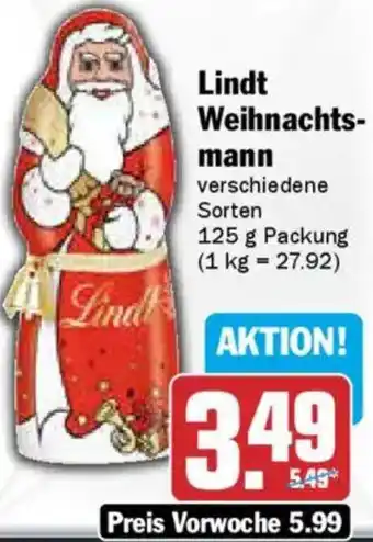 AEZ Lindt Weihnachtsmann Angebot
