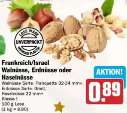 AEZ Frankreich/Israel Walnüsse, Erdnüsse oder Haselnüsse Angebot
