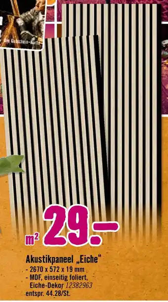 Hornbach Akustikpaneel eiche Angebot