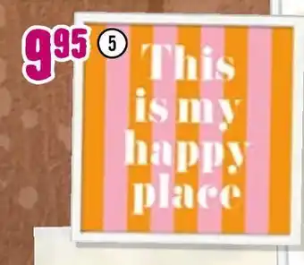 Hornbach Gerahmtes bild „my happy place“ Angebot