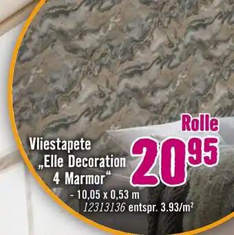 Hornbach Vliestapete elle decoration 4 marmor Angebot