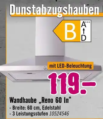 Hornbach Wandhaube reno 60 in Angebot