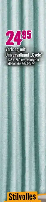 Hornbach Vorhang mit universalband 'cycle' Angebot