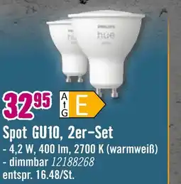 Hornbach Philips hue spot gu10, 2er-set Angebot
