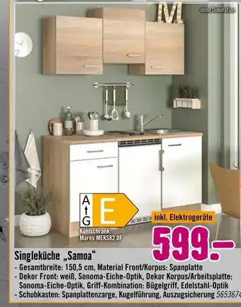Hornbach Singleküche samoa Angebot