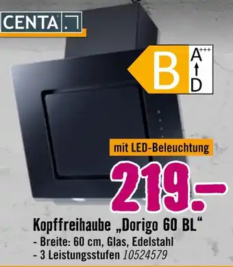 Hornbach Centa kopffreihaube „dorigo 60 bl“ Angebot