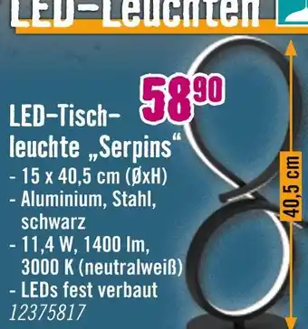 Hornbach Led-tischleuchte serpins Angebot