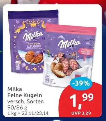 Budni Milka feine kugeln alpenmilch Angebot