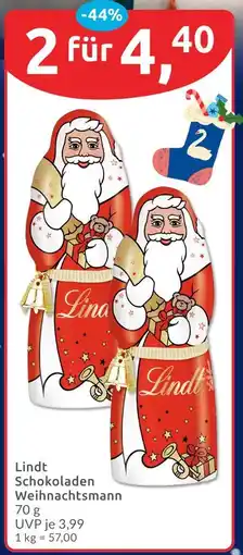 Budni Lindt schokoladen weihnachtsmann Angebot