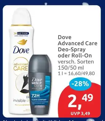 Budni Dove advanced care deo-spray Angebot