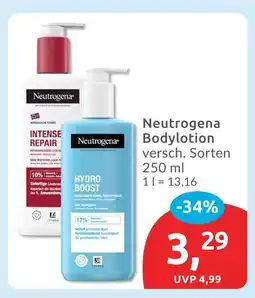 Budni Neutrogena intense repair bodylotion Angebot