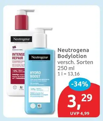 Budni Neutrogena intense repair bodylotion Angebot