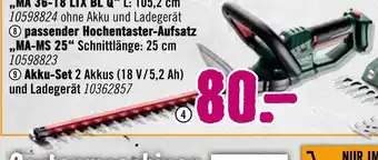 Hornbach Akku-heckenschere „hs 18 ltx 45“ Angebot