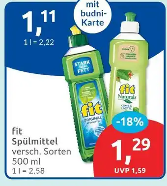Budni Fit spülmittel original Angebot