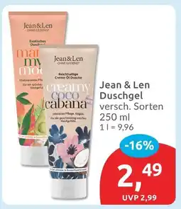 Budni Jean & len duschgel creamy coco cabana Angebot