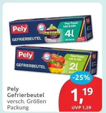 Budni Pely gefrierbeutel Angebot
