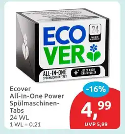 Budni Ecover all-in-one power spülmaschinen-tabs Angebot