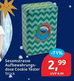 Budni Sesamstrasse aufbewahrungsdose cookie tester Angebot