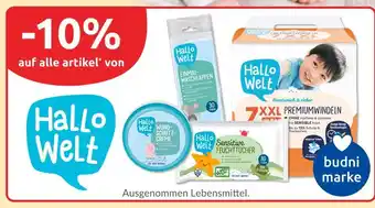 Budni Hallo welt einmal-waschlappen Angebot