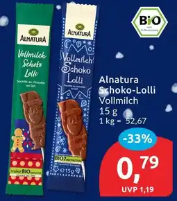 Budni Alnatura schoko-lolli vollmilch Angebot