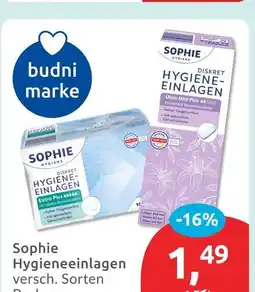 Budni Sophie diskret hygiene-einlagen extra plus Angebot