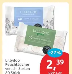 Budni Lillydoo feuchttücher mit 99% wasser Angebot