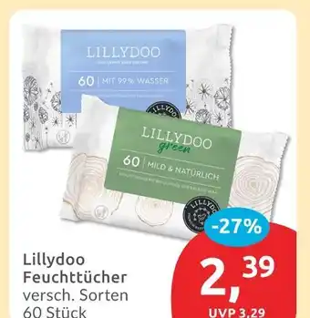 Budni Lillydoo feuchttücher mit 99% wasser Angebot
